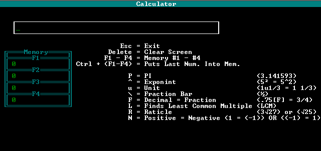 Calculator Screenshot